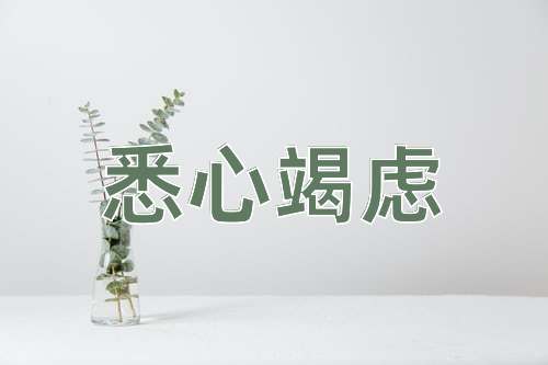 成语悉心竭虑