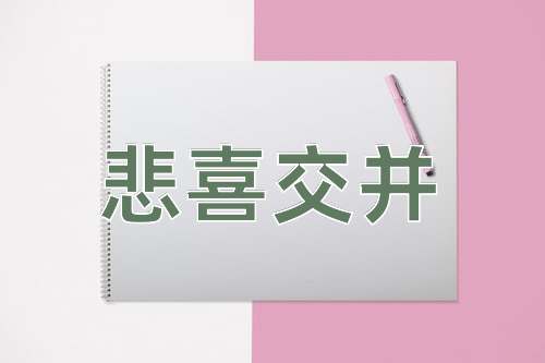 成语悲喜交并