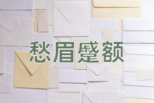 成语愁眉蹙额
