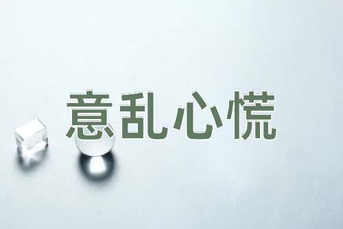 成语意乱心慌