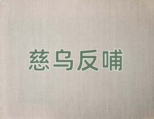成语慈乌反哺