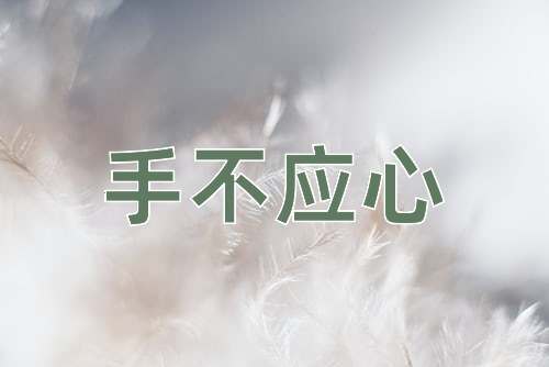 成语手不应心