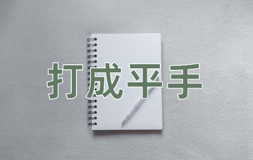 成语打成平手