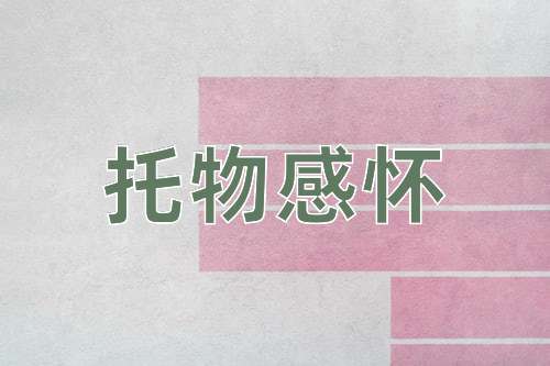 成语托物感怀