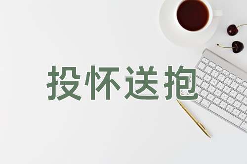 成语投怀送抱