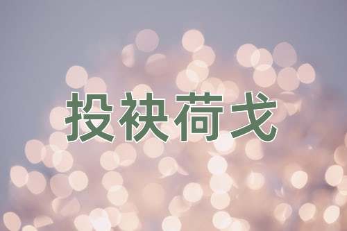 成语投袂荷戈