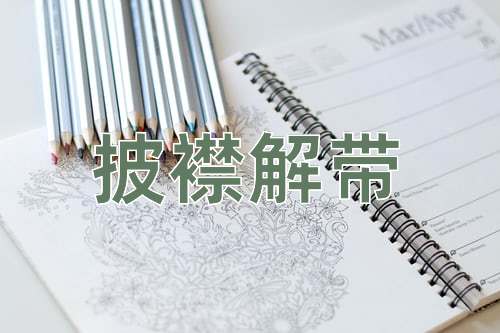 成语披襟解带
