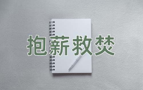 成语抱薪救焚