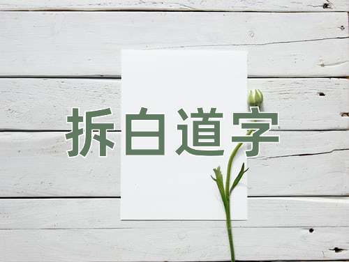 成语拆白道字