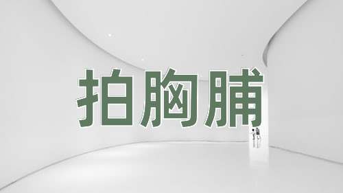 成语拍胸脯
