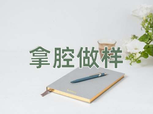成语拿腔做样
