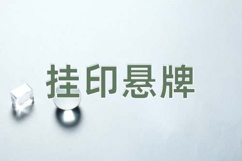 成语挂印悬牌