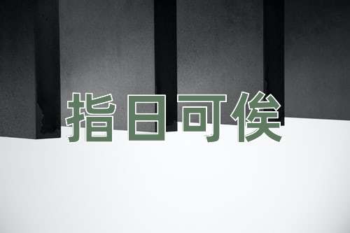 成语指日可俟