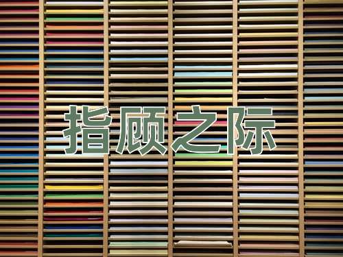 成语指顾之际