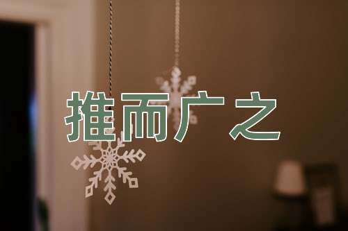 成语推而广之