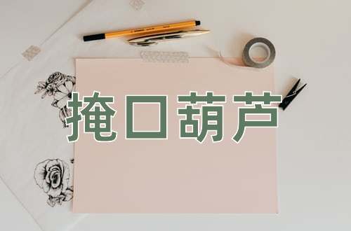 成语掩口葫芦