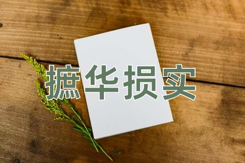成语摭华损实