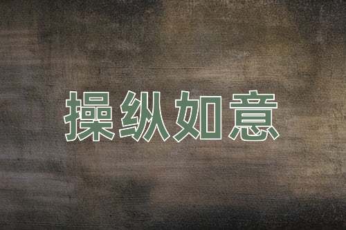 成语操纵如意
