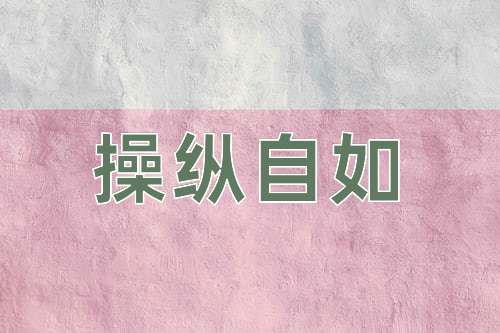 成语操纵自如
