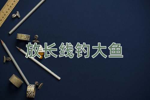 成语放长线钓大鱼