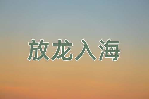 成语放龙入海