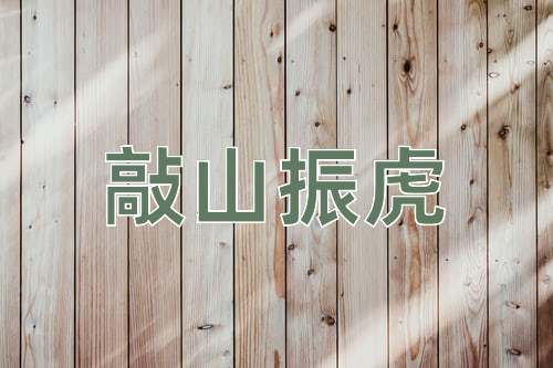 成语敲山振虎