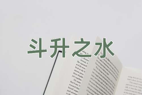 成语斗升之水