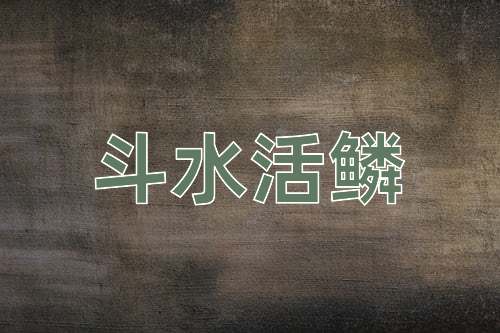 成语斗水活鳞