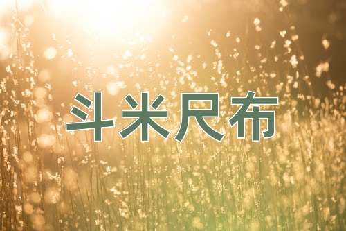 成语斗米尺布