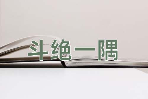 成语斗绝一隅