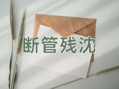 成语断管残沈