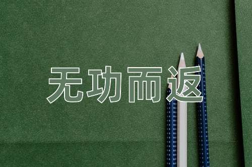 成语无功而返