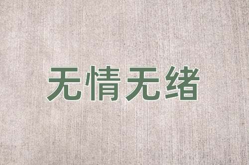 成语无情无绪
