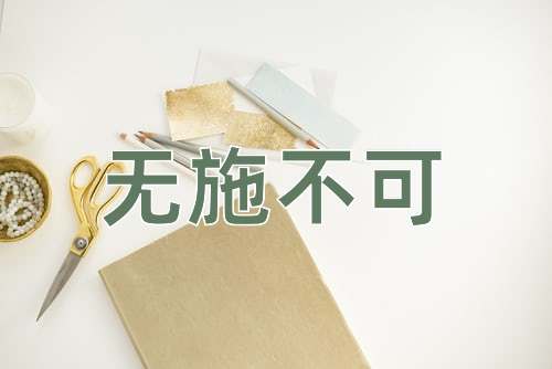 成语无施不可