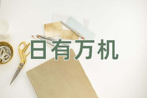 成语日有万机