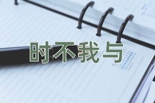 成语时不我与