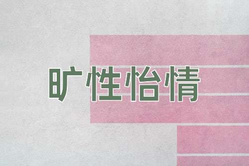 成语旷性怡情