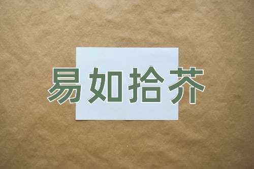 成语易如拾芥