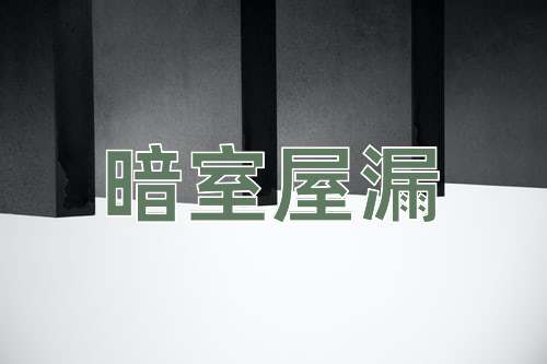成语暗室屋漏