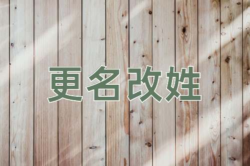 成语更名改姓