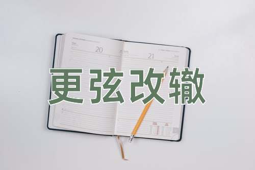 成语更弦改辙