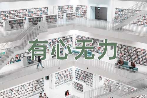 成语有心无力