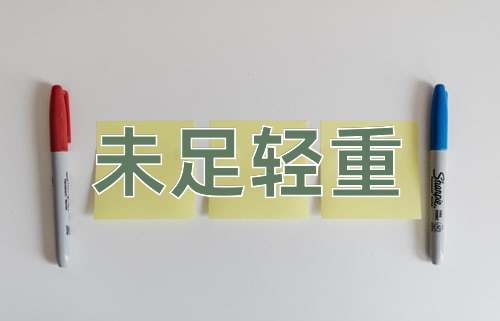 成语未足轻重