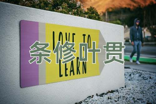 成语条修叶贯