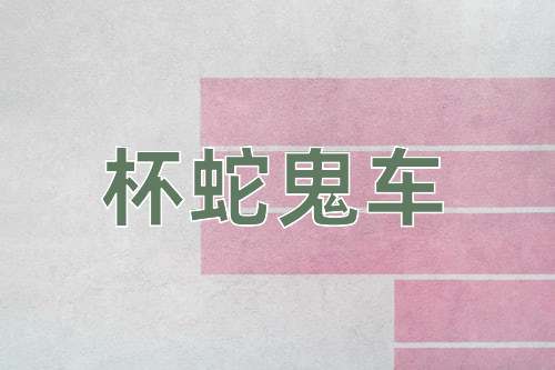 成语杯蛇鬼车