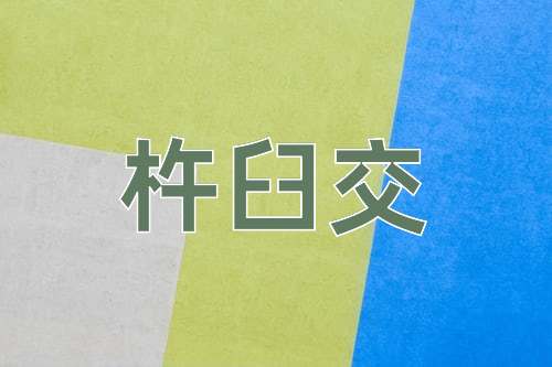 成语杵臼交