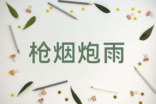成语枪烟炮雨