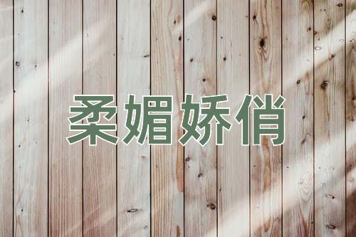 成语柔媚娇俏