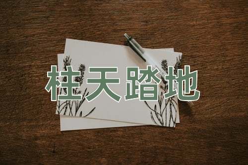 成语柱天踏地