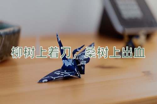成语柳树上着刀，桑树上出血